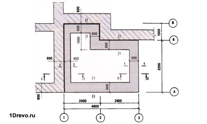 План фундамента