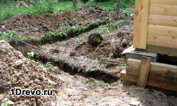 Подготовка траншеи