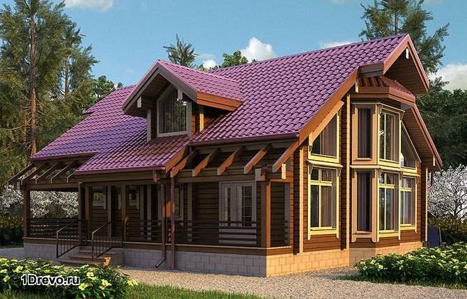 Особняк из бруса