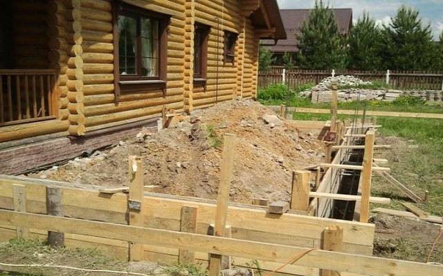 Фундамент пристройки