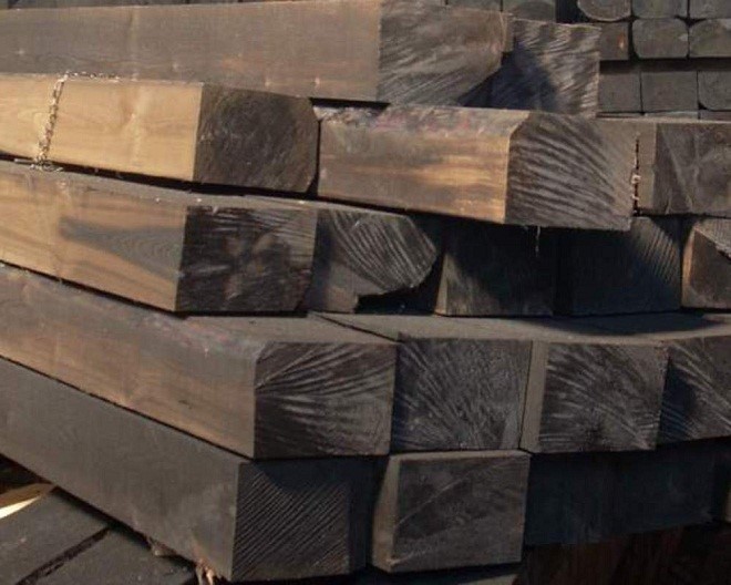 Деревянные ж/д шпалы