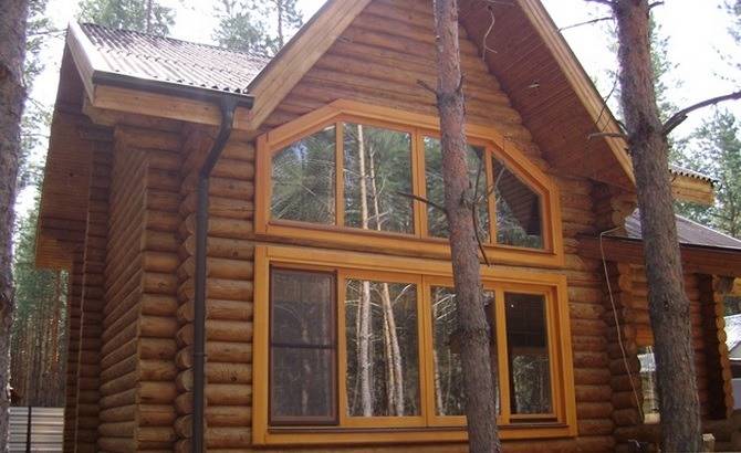 Пластиковые окна в деревянном доме